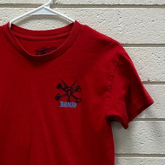 Bones Powell Peralta Youth Skateboard Red Tee size M - Picture 6 of 8